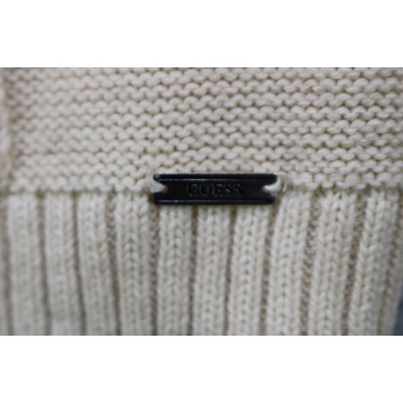 Guess Long Sleeve Off the Shoulder Cable Knit Sweater-Size Large - Picture 3 of 10